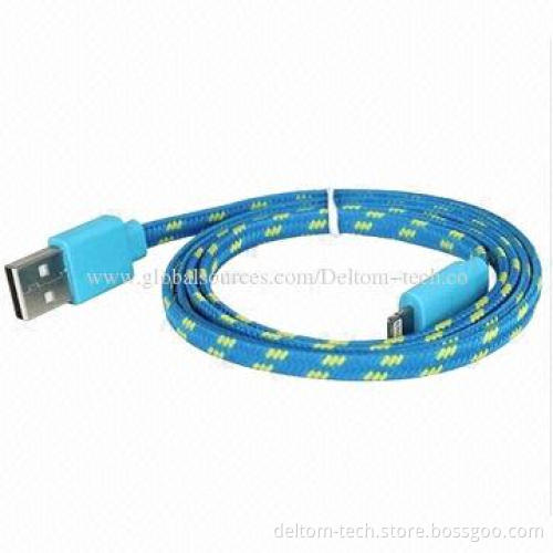 Durable Braided 8-pin to USB Charger Data Sync Cable Cord for iPhone 5